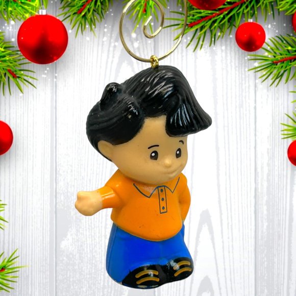 Fisher‎ Price Little People Boy 2.5" ONE OF A KIND Christmas Tree Ornament - Picture 2 of 3